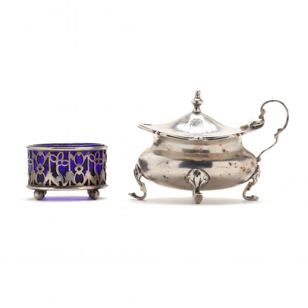 two-silver-serving-items-with-cobalt-liners
