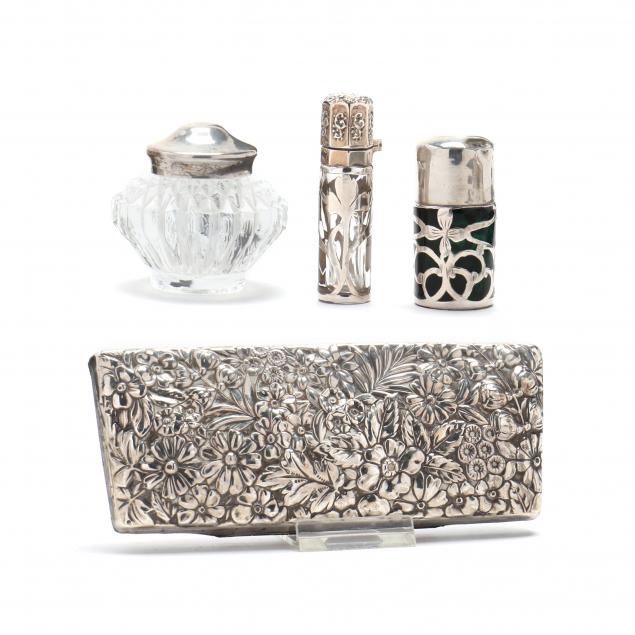 collection-of-four-sterling-silver-and-sterling-silver-mounted-dresser-items