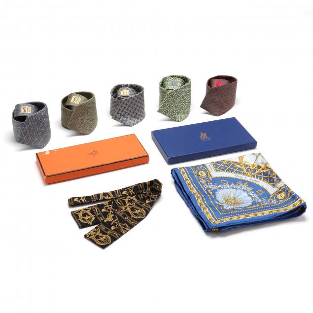 collection-of-hermes-silk-ties