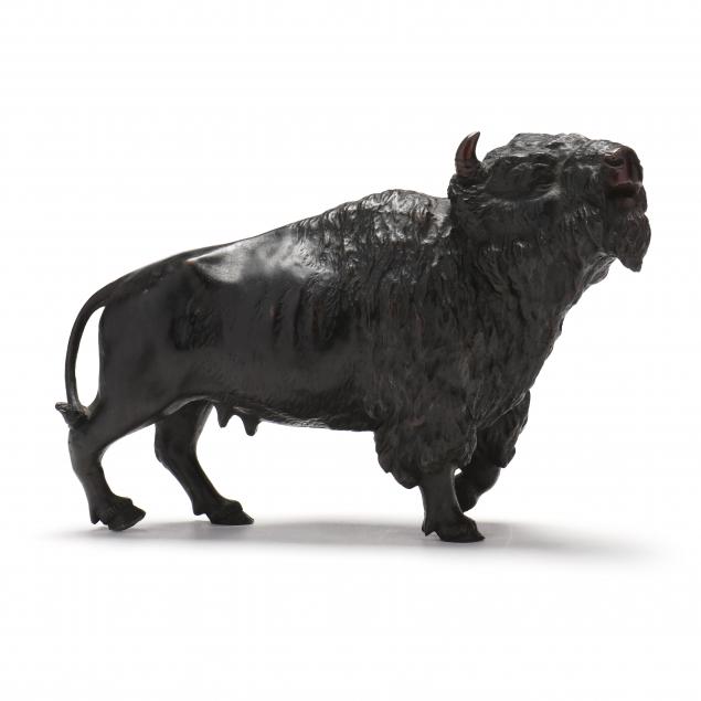 a-japanese-bronze-i-okimono-i-of-a-buffalo