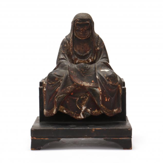 a-japanese-sculpture-of-bodhidharma