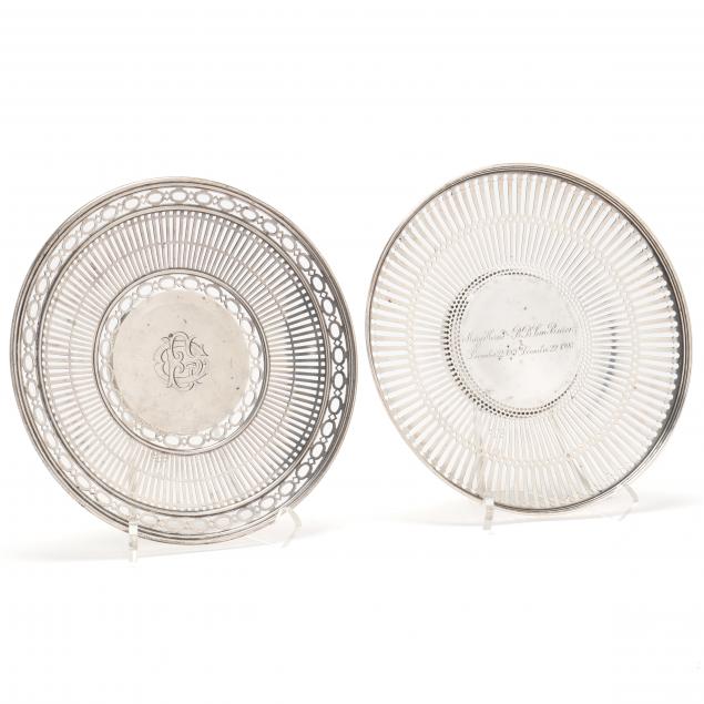 two-american-sterling-silver-cake-plates