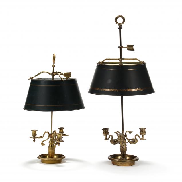 two-vintage-boulette-toleware-table-lamps