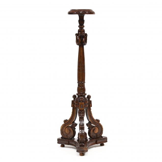 neoclassical-style-carved-mahogany-pedestal
