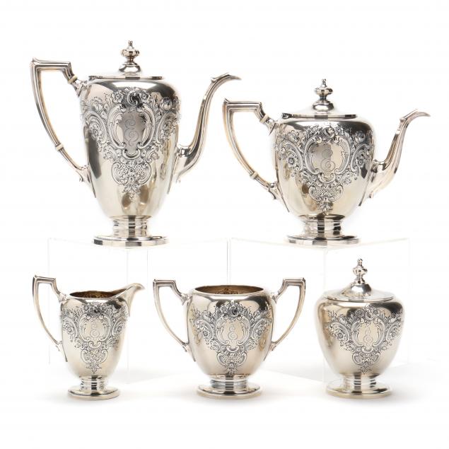 a-reed-barton-i-pointed-antique-i-sterling-silver-tea-coffee-service
