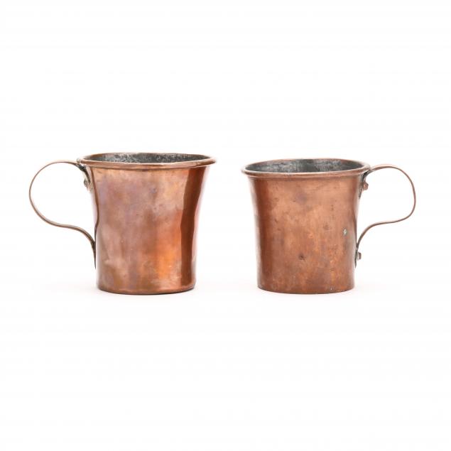 two-antique-american-tin-lined-copper-quart-measures