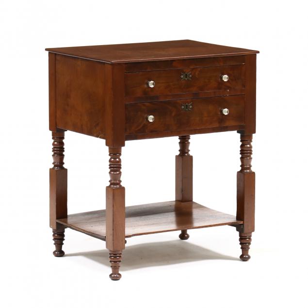 american-classical-mahogany-two-drawer-stand