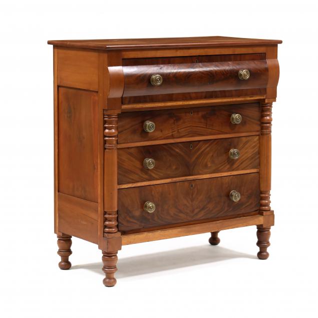 mid-atlantic-late-sheraton-cherry-and-mahogany-chest-of-drawers