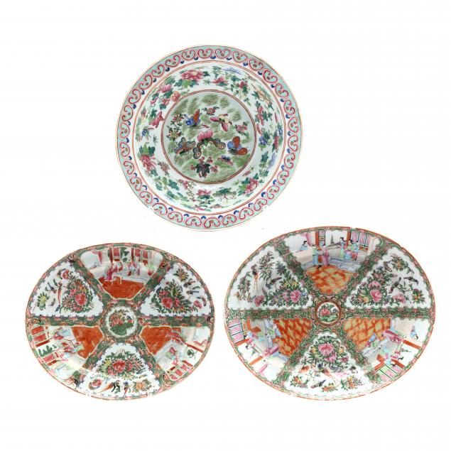 a-large-chinese-porcelain-center-bowl-and-two-oval-serving-platters