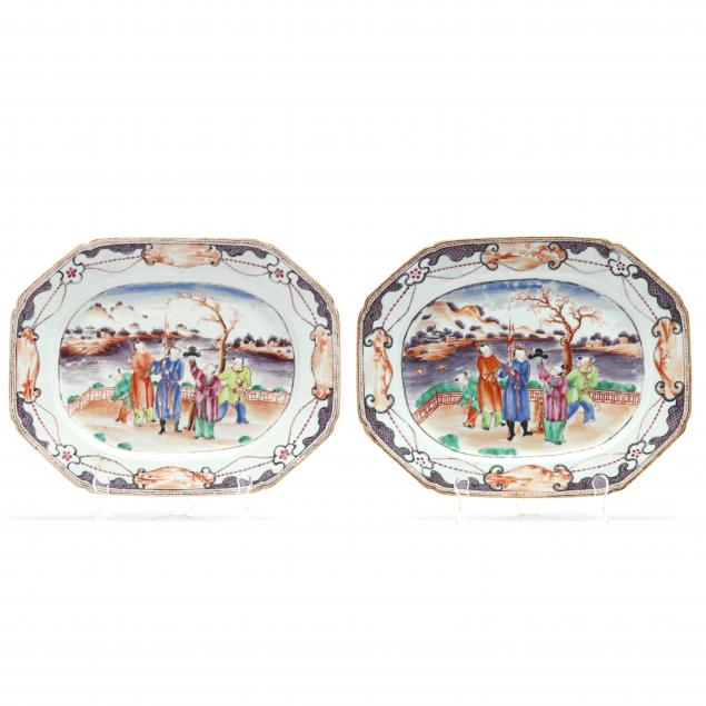 a-pair-of-export-porcelain-rose-mandarin-serving-platters