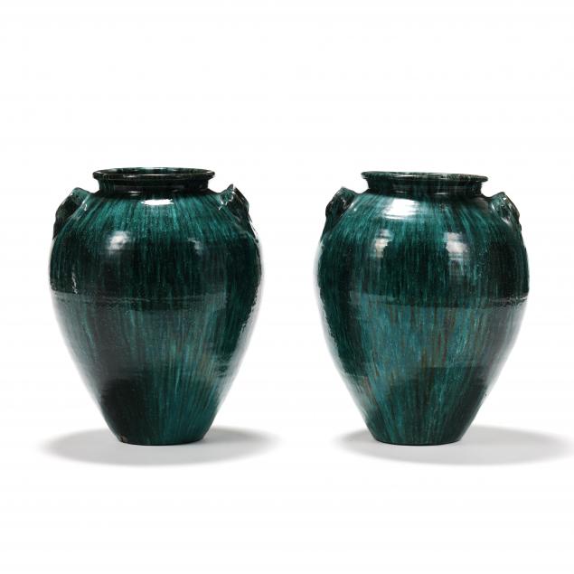 attributed-to-waymon-cole-1905-1987-montgomery-county-nc-pair-of-floor-vases