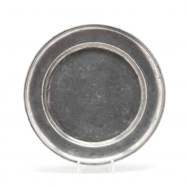 a-rare-noth-carolina-pewter-plate-mark-of-jehiel-johnson-ca-1784-1833