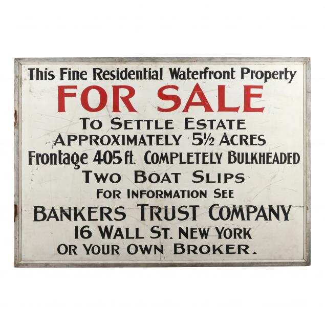 large-vintage-wall-street-painted-tin-real-estate-advertisement