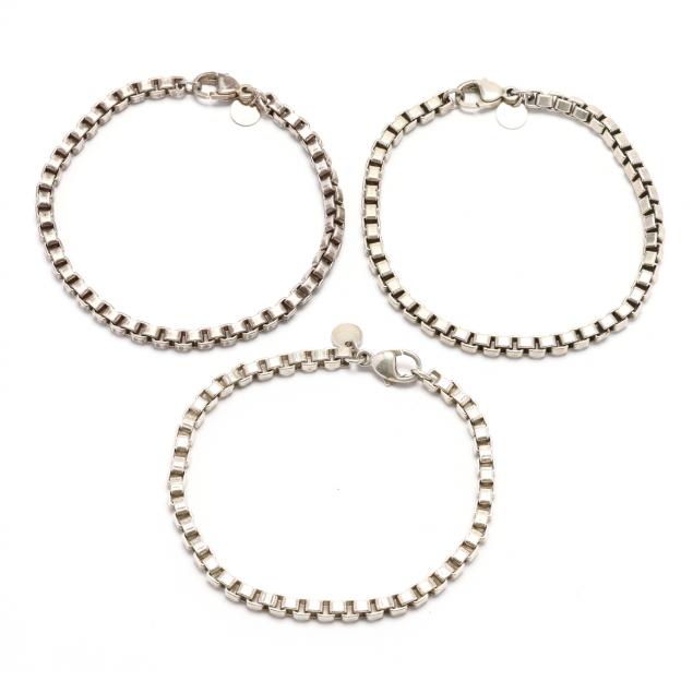 three-silver-chain-bracelets-tiffany-co