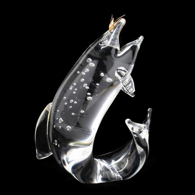 steuben-crystal-and-18kt-gold-trout-sculpture