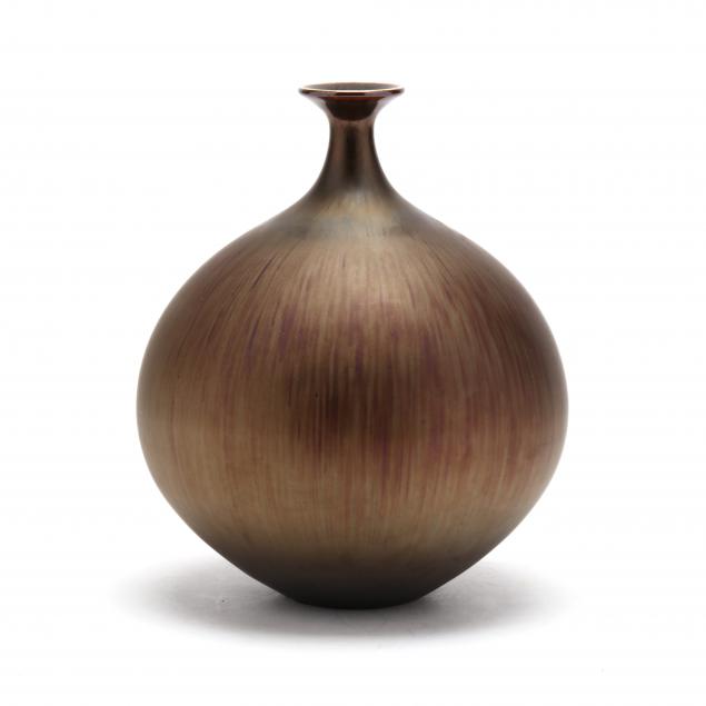 hideaki-miyamura-japanese-b-1955-gold-glaze-art-pottery-vase