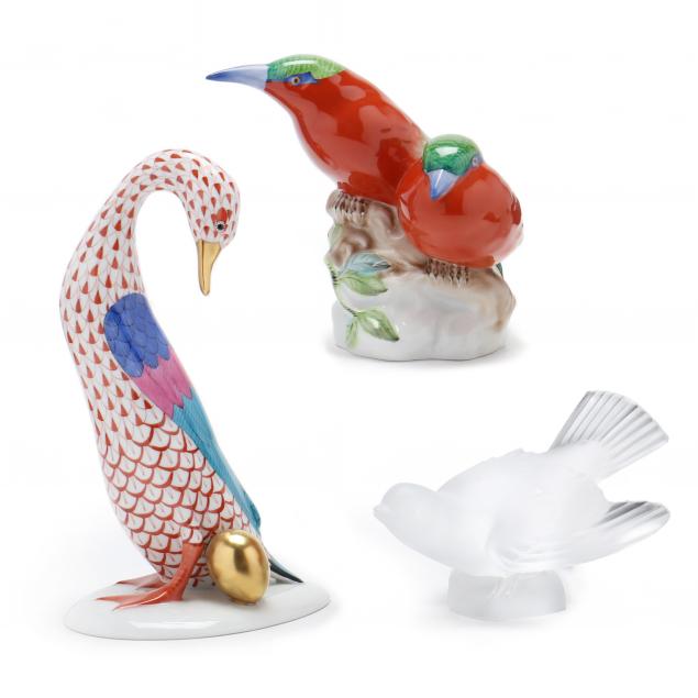 a-group-of-herend-and-lalique-birds
