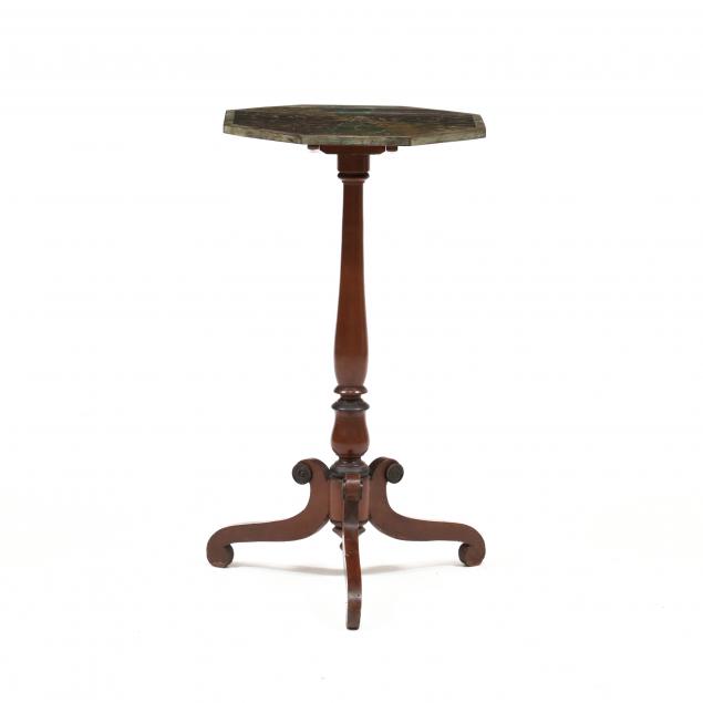 new-england-federal-painted-tilt-top-candlestand
