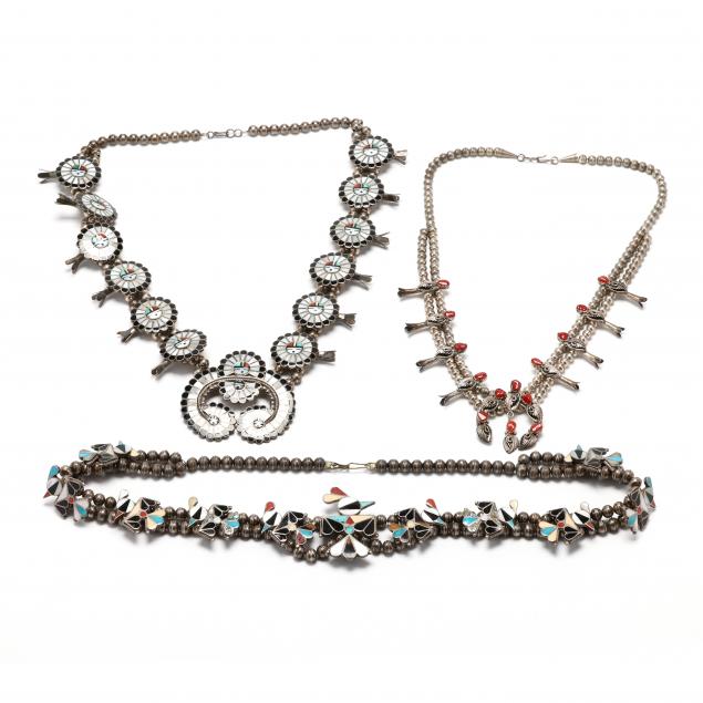 three-southwestern-silver-necklaces