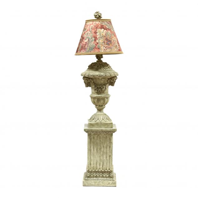 a-tall-neoclassical-style-faux-stone-urn-on-pedestal-floor-lamp
