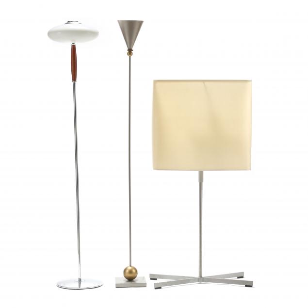 three-modern-design-floor-lamps