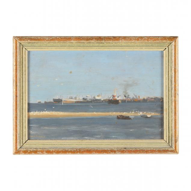 john-farmer-australian-1897-1989-i-view-across-port-phillip-bay-to-williamstown-i