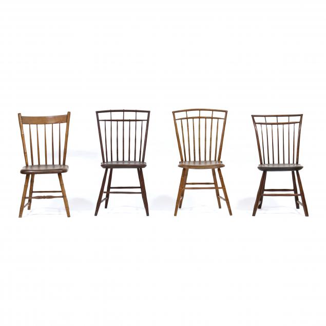 a-group-of-four-american-windsor-side-chairs