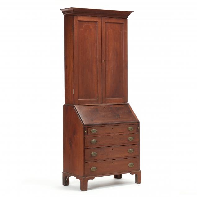 north-carolina-federal-inlaid-walnut-desk-and-bookcase