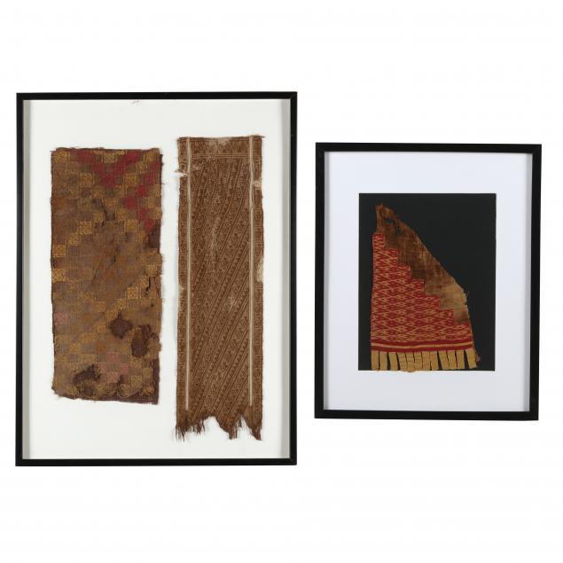 pre-columbian-woven-textile-fragments-in-two-frames