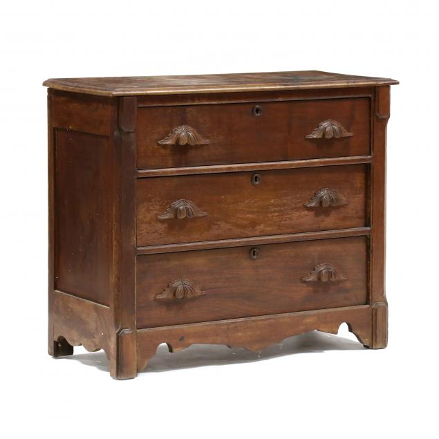 victorian-walnut-cottage-chest-of-drawers