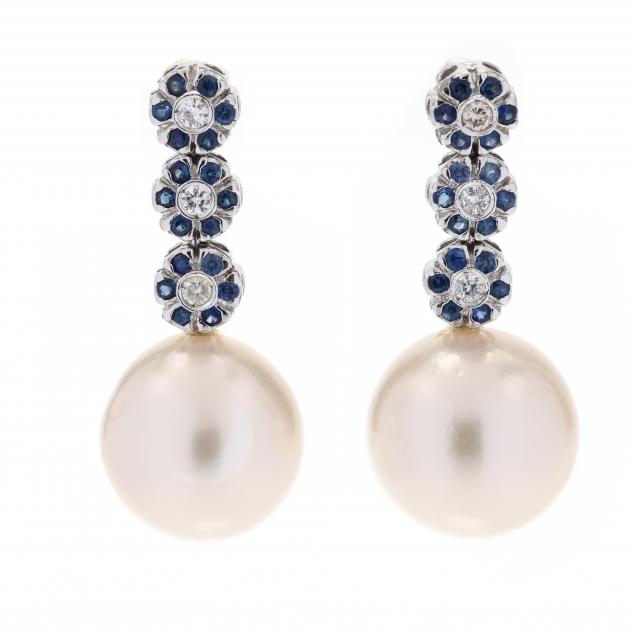 white-gold-south-sea-pearl-diamond-and-sapphire-earrings-italy