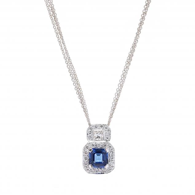 white-gold-sapphire-and-diamond-necklace