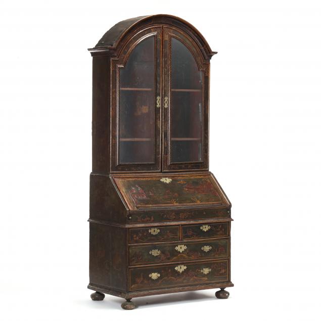 english-william-and-mary-chinoiserie-bureau-bookcase