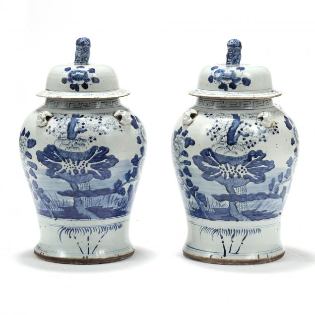 a-pair-of-large-chinese-blue-and-white-temple-jars