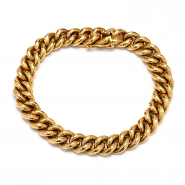 vintage-gold-curb-link-bracelet