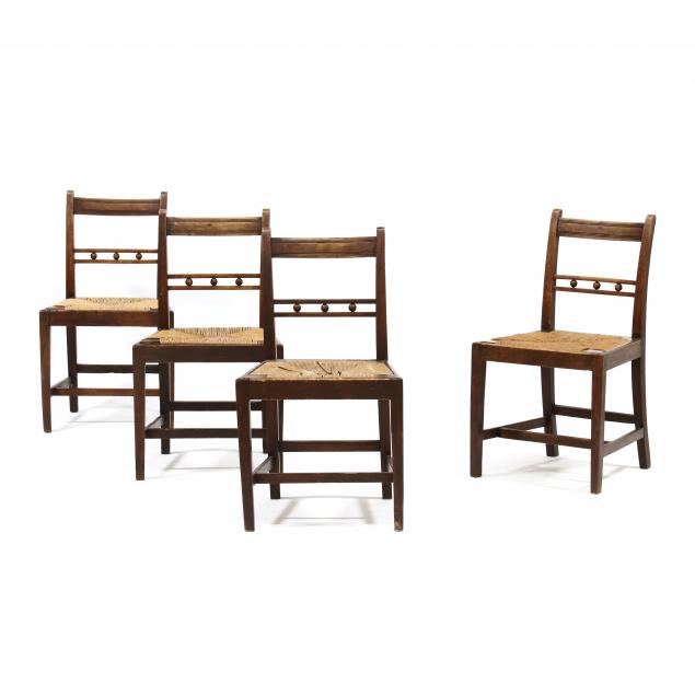 four-antique-continental-rush-seat-chairs
