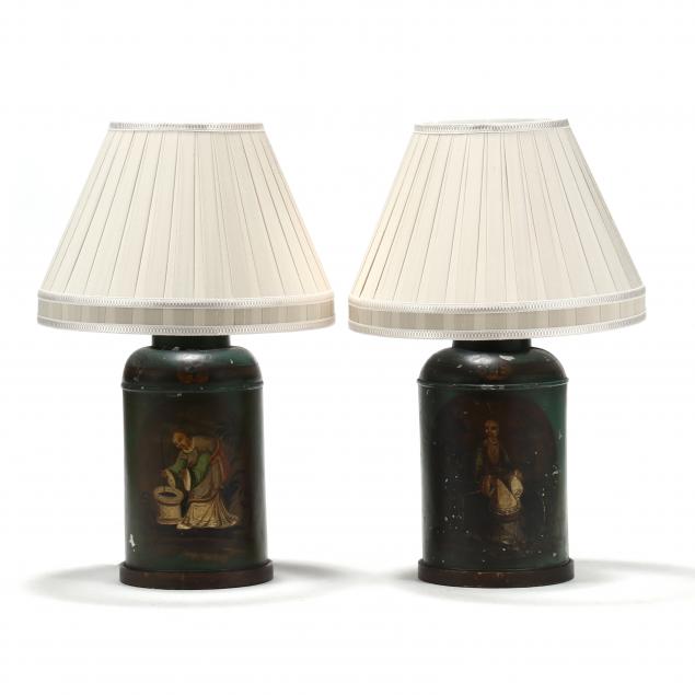 pair-of-antique-chinoiserie-decorated-tole-ware-canister-table-lamps