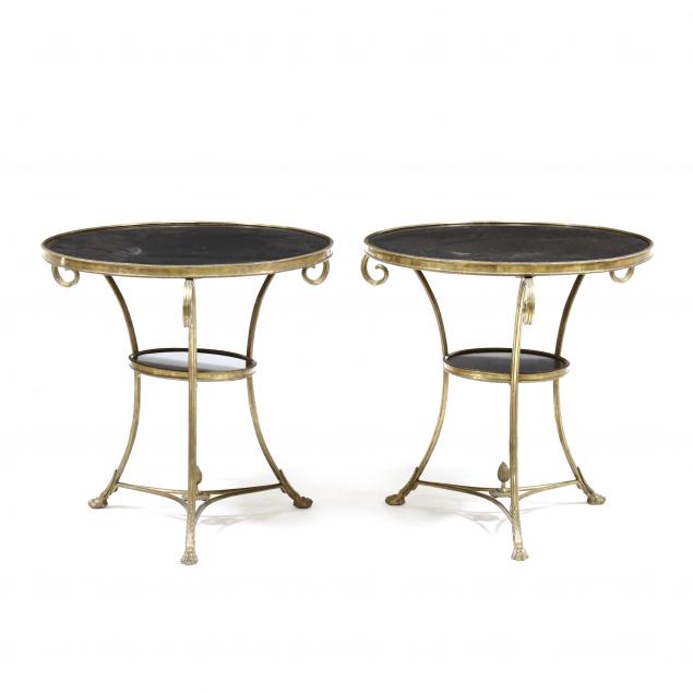 pair-of-neoclassical-style-brass-and-marble-gueridon-tables