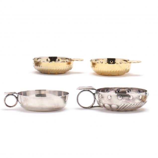 collection-of-four-continental-silver-plated-tastevins