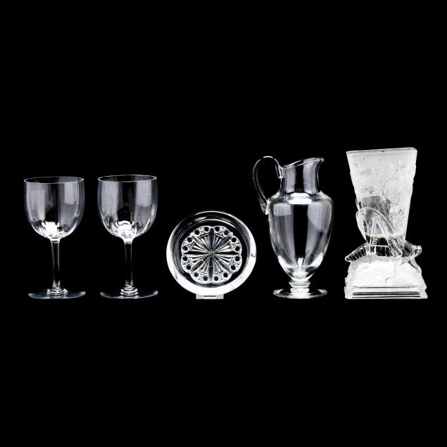 group-of-five-baccarat-items-for-dining-and-home-decor