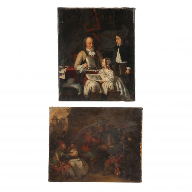two-19th-century-dutch-school-genre-paintings