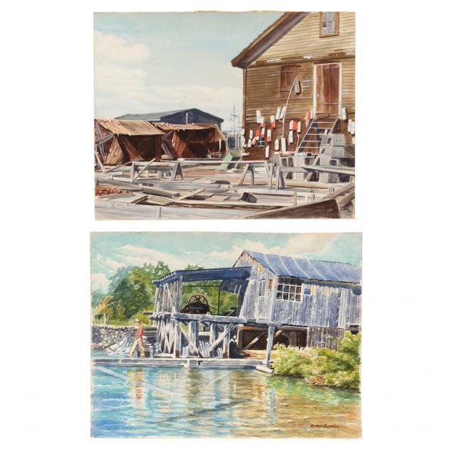 r-hal-burriss-fl-1892-1991-maritime-scenes-two-works