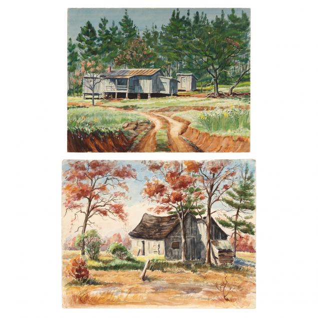r-hal-burriss-fl-1892-1991-rural-farm-scenes-two-works