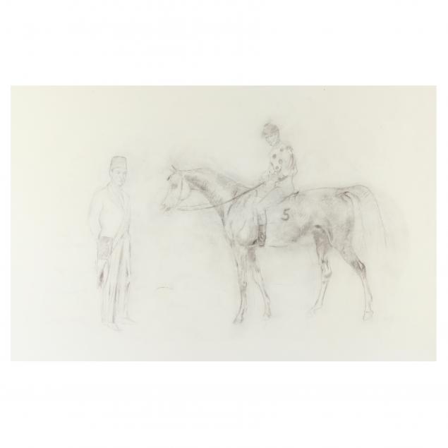 bernard-de-claviere-french-1934-2016-racehorse-portrait-study