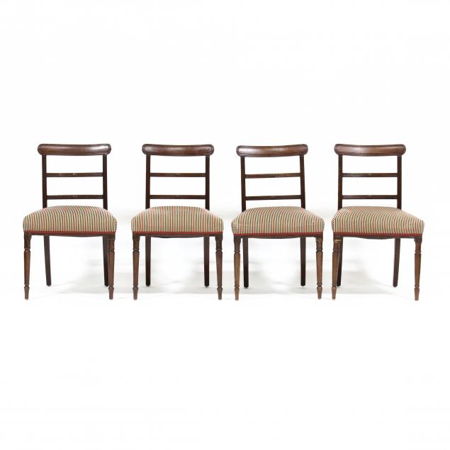 four-regency-mahogany-dining-chairs