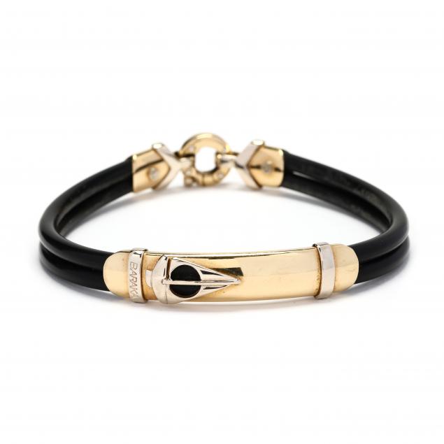 gold-and-rubber-bracelet-baraka