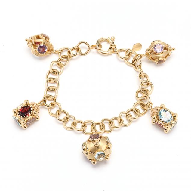 gold-and-gem-set-charm-bracelet