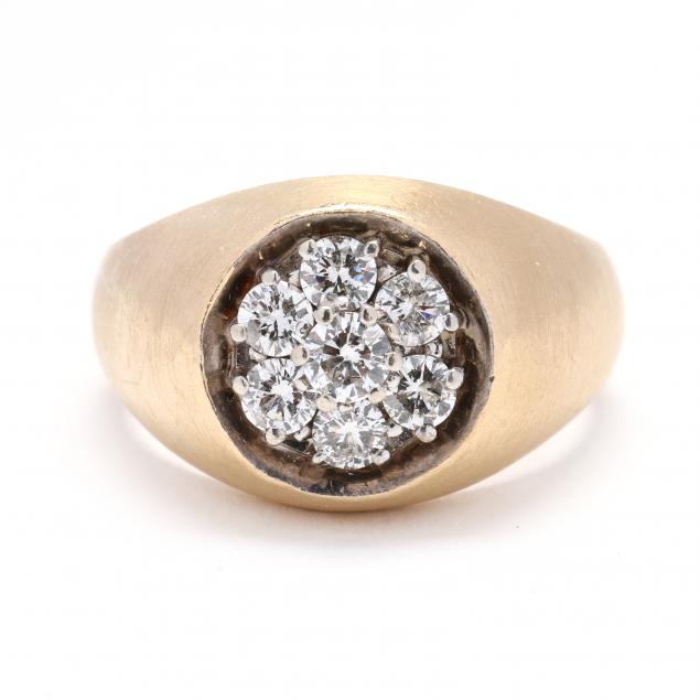 gent-s-gold-and-diamond-cluster-ring