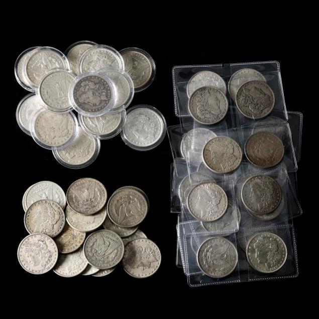 investor-s-lot-of-fifty-50-morgan-silver-dollars