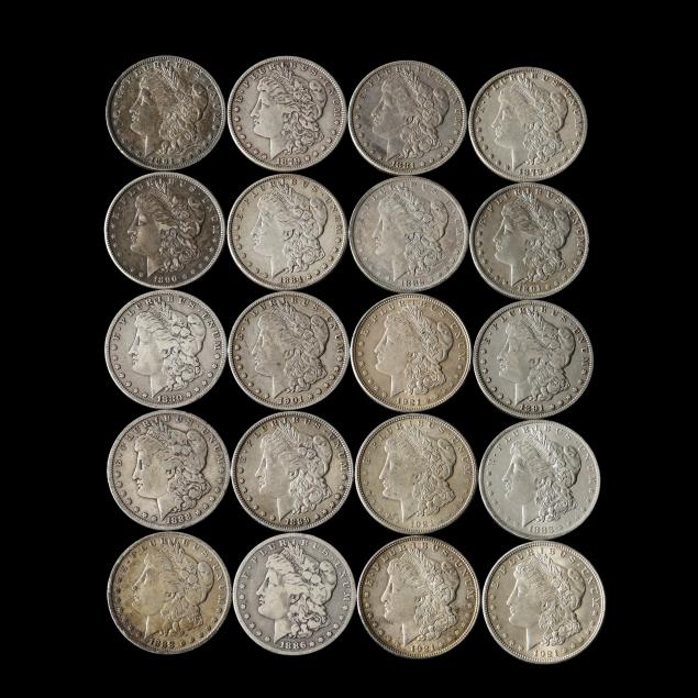 investor-roll-of-twenty-20-circulated-morgan-silver-dollars